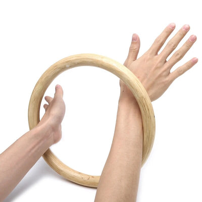 Kung Fu Wing Chun Hoop Wood Rattan Ring Sticky Hand Strength Training tool