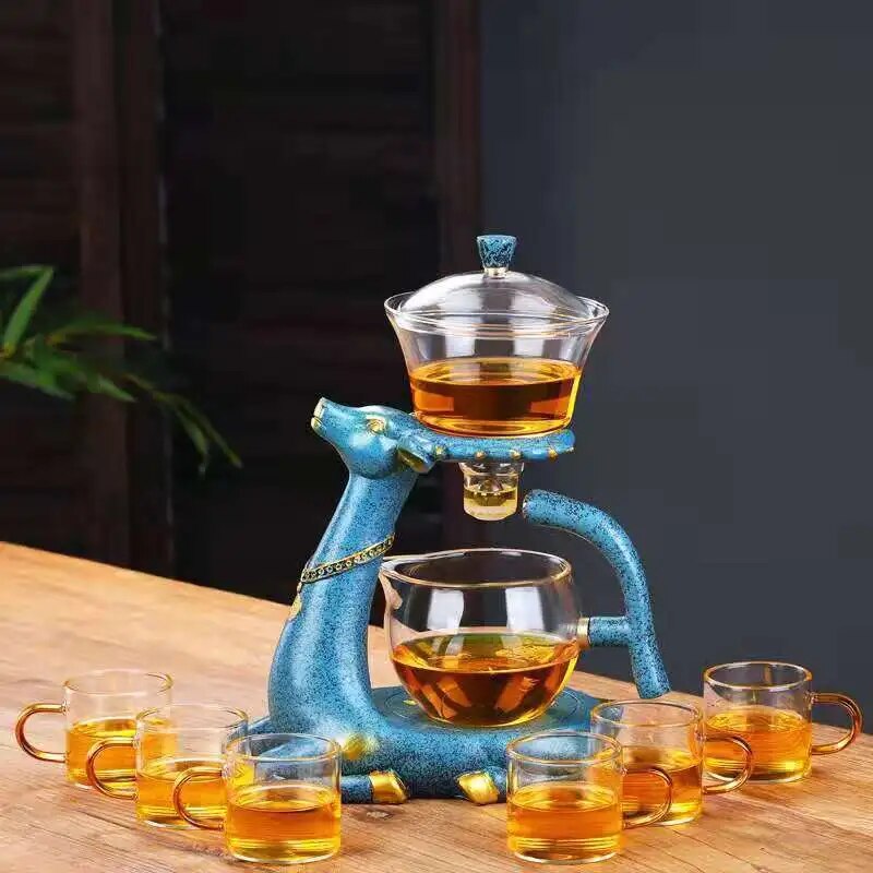 Kungfu Magnetic Water Diversion Glass Tea Set