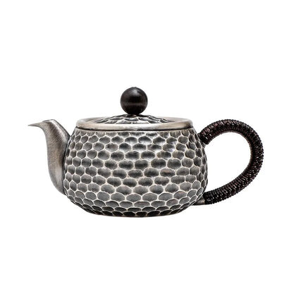 Honeycomb Shape Silver tea Pot