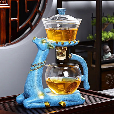 Kungfu Magnetic Water Diversion Glass Tea Set